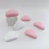 Pegatinas de Puerta Anticolisión de Silicona, Almohadillas Protectoras de Silicona Detrás de la Puerta, Almohadillas Amortiguadoras, Almohadillas Protectoras de Pared, Forma de Nube Procesamiento de Fabricante