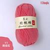 Bordado Vermelho Lã Penteada Algodão Tricô à Mão DIY Crochê Fio de Algodão Penteado 4 Fios Cachecol de Crochê Fio para Boneca