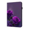 Para Lenovo Tab P12 12,7 polegadas capa de couro plana Lenovo M11 flor pintada de desenho animado porta-cartão