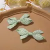Tela Dulce Versátil Estilo Coreano Lunares Lazo DIY Pinza Lateral Pasador Goma para el Cabello Accesorio para el Cabello Zapatos y Calcetines Accesorios de Ropa
