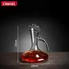 Decantador para Vinho Tinto, Decantador de Vidro de Cristal, Dispensador de Vinho de Luxo para Uso Doméstico e Comercial, Jarra para Vinho e Licor