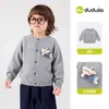 8.18 Novidades 2 Itens 15% de Desconto Dududu Home Suéter Infantil Algodão Puro Roupa de Outono Malhas para Meninas Roupa de Outono Meninos