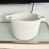 Cesta de Armazenamento Trançada com Corda de Algodão Cesta de Armazenamento Cesta de Armazenamento Trançada à Mão Cesta de Organização para Casa
