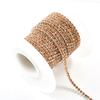 Cadena de Garra de Pedrería de Cristal Densa, Cadena de Garra de Vidrio para Decoración de Ropa, Accesorios para Vestidos de Boda DIY, Adornos Decorativos