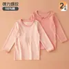 Pantalones de pijama para niña, leggings infantiles de algodón puro Clase A, pantalones de otoño, pantalones largos versátiles de manga larga, pantalones para casa con aire acondicionado para bebé, conjunto de 2 piezas