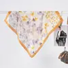 Estilo Bosque Nuevo Pañuelo Pequeño Versátil para Mujer Seda Sintética Ambiente de Chica Artística Combinación para Foto Pañuelo en Stock
