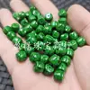 Cuentas verdes imitación jadeíta estilo antiguo, cuentas sueltas imitación jade, cuentas espaciadoras dragón de hierro esmeralda, cuentas barril, accesorios para joyería DIY