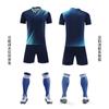 Conjunto de Uniforme de Futebol para Homens com Texto Estampado, Competição Adulta, Uniforme de Treino Estudantil, em Estoque, Atacado de Fábrica, Verão, Infantil de Secagem Rápida