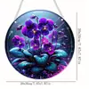 Colgantes de disco acrílico de insectos, flores y animales transfronterizos para decoración de pared, porche y hogar con colgantes de cadena