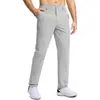 Nuevos Pantalones de Golf Elásticos de Cintura Media para Hombre de Exportación Amazon Talla Grande Rectos Color Sólido Secado Rápido Ligeros Pantalones de Traje