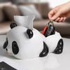Caja de pañuelos creativa con forma de panda para sala de estar, adornos para mesa de comedor, mesa de centro multifuncional con extracción de papel, TV, caja de almacenamiento de artículos pequeños