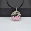 Collar de Mujer Más Vendido Transfronterizo con Flores y Plantas Secas, Gema de Tiempo de Niña Estilo Bosque, Regalo Especial Hecho a Mano para Viaje