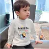 Camiseta de Manga Larga de Primavera para Niños y Niñas Medianos y Grandes De Rong Primavera y Otoño Camiseta Fina de Manga Larga Camiseta Básica Infantil Moderna