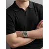 Camisa Polo de Punto de Manga Corta de Gama Alta para Hombre, Estilo Italiano, Cuello de Gaviota, para el Trabajo, Cuello Solapa de Caballero de Negocios, Camiseta Fresca de Color Sólido, Nueva