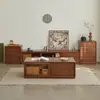 Juego de Mesa de Centro y Mueble de TV, Estilo Lujo Ligero para Sala de Estar, Adecuado para Apartamentos Pequeños, Hecho de Madera Maciza, Estilo Chino Nuevo, Mueble de TV Completamente Ensamblado para Dormitorio