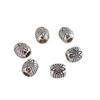 Aleación Plata Tibetana Grabada Cuentas Espaciadoras de 6 mm Cuentas Planas Cuentas Redondas Nube Trasera Estrella Luna Bodhi Accesorios de Joyería DIY