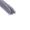 Hoja de Hierro Anti-Rayaduras Forma de U PVC Suave Tira Anti-Colisión Silicona Tira Clip para Borde de Vidrio Transparente Protector de Esquina de Mesa de Café