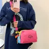 Bolsa Transversal de Ombro Único Color Block Estilo Coreano, Bolsa Color Block Macaron Colorida Vibrante da Moda para Mulheres, Bolsa Estilosa para Viagem e Dia a Dia