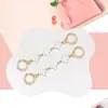 Bolsa de Mahjong Cadena de Extensión Metálica Bolsa de Modificación para Axila con Cadena Luna Camelia Trébol de Cuatro Hojas Correa de Hombro de Extensión Accesorios