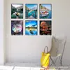 Pintura de diamantes 5D de comercio exterior transfronterizo llena de paisajes naturales puesta de sol combinación pintura decorativa bordado de diamantes DIY en stock