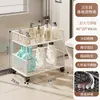 Estante de almacenamiento para baño, carrito multicapa para baño, inodoro y lavabo, estante de almacenamiento para detergente de lavandería para balcón y al lado de la lavadora