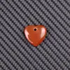Item popular transfronteiriço: Acessórios de Pulseira de Pedra Bruta Coração de Cristal em Forma de Rosto de 2cm, Pingente de Colar DIY de Pedra Natural Gema
