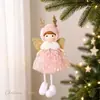 Mingguan Regalo de Vacaciones Transfronterizo Colgante de Árbol de Navidad Falda de Hilo con Cuentas Niña Ángel Adornos Colgantes Niños Muñeca Linda