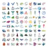100 Zhang animal marinho graffiti adesivos decorativos personalizados bagagem telefone móvel adesivos à prova d' água comércio exterior atacado