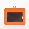 Porta-Crachá de Identificação de PU Porta-Cartão Capa para Cartão Documento Cordão de Funcionário Cordão de Estudante Crachá Escolar Negócios Atacado