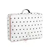 Conjunto de Sacos de Armazenamento de Viagem Estilo Coreano com Bolinhas Grande Capacidade Mala Organizador de Roupas Íntimas Portátil Maquiagem Artigos de Higiene Pessoal