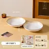 Conjunto Simples de Tigela e Prato Japonês para Uso Doméstico Novas Tigelas e Pratos de Cerâmica Cor Sob Esmalte Alto Aparência Tigela de Arroz Prato de Sopa Prato de Jantar