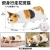 Traje de modelo de gato animal de simulación para niños, juego de gato, gatito, modelo de gatito blanco y negro, juguetes, adornos