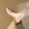 Sandalias Minimalistas 2026 Nuevas de Punta Cuadrada y Abiertas para Mujer, Sandalias de Verano Nuevas Casuales para el Trabajo con Tacón Grueso para Mujer