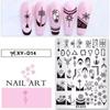 Nova Placa de Aço para Nail Art Francesa Flor Sorriso Grade Irregular Placa de Aço para Nail Art com Película Transparente
