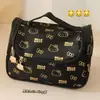 Nova bolsa de maquiagem de gatinho fofo para mulheres, alto valor estético, portátil, grande capacidade, adequada para viagens, produtos de higiene pessoal e cuidados com a pele, disponível para atacado