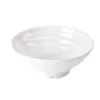 1 pieza A8 Blanco Tazón para Fideos Especial de Restaurante Tazón de Melamina Roscado Comercial para Sopa Fideos de Arroz Ramen de Res Tazón Grande