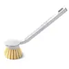 Escova de panela preta estilo japonês com cabo longo para uso doméstico, antiaderente e resistente a óleo, uma ferramenta mágica para limpar panelas e fogões, modelo durável