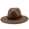 Sombrero de copa simple de Xizang Sombrero de vaquero occidental Sombrero para el sol Sombrero para hombre y mujer Sombrero de caballero Sombrero de copa de cuero Hedge Jazz