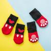 Producto Nuevo Transfronterizo Calcetines para Mascotas Cubrepies Antideslizantes para Gatos, Perros, Perros Pequeños y Medianos, Zapatos Teddy Pomeranian, Decoración para Perros