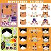 Gato Dibujo Animado Rompecabezas DIY Juego para Niños Sticker Maquillaje de Gato Sticker Manualidad Animal para Niños Regalo de Cumpleaños