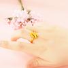 Pulsera de imitación de lujo ligero de oro de 24k Anillo de suministro en vivo de red Fox cadena de clavícula de oro de moda joyería al por mayor