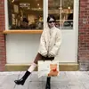 Bolsa de Regalo de Tela No Tejida con Oso de Dibujos Animados, Bolsa para Empaquetar Ropa, Bolsa Tote Personalizable para Almacenamiento y Compras, Diseño Impermeable Laminado