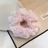 Gomas para el Cabello de Encaje Dulce con Salpicaduras de Tinta Primavera y Verano, Accesorios para el Cabello Frescos y Versátiles, Adornos para el Cabello de Uso Diario, Gasa de Hada de Lunares