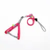 Correa de mascota a la moda y colorida con pompón, correa para pasear perros, arnés para gatos, correa para pasear gatos, venta al por mayor de correa para gatos por fabricante