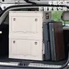 Caja de almacenamiento para camping, organizador de maletero de coche, gran capacidad, caja extragrande, diseño de mesa integrada, multifuncional, caja plegable para exteriores