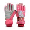 Guantes de Esquí de Invierno para Niños Niños y Niñas Estudiantes para Montar Cálidos Impermeables Gruesos de Forro Polar Coral para Dedos DRST23