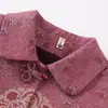 Ropa nueva de otoño e invierno para personas mayores, atuendo para abuela de 70 años, blusa con cuello, talla grande, estilo medio largo, forrada de polar, engrosada, abrigo cálido