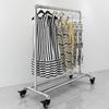 Secador de Roupas de Tubo de Aço Galvanizado Porta Externa Tubo de Água Secagem de Roupas Colcha Varal de Roupas Espessado Espessado Roda de Empurrar e Puxar
