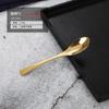 Juego de Cubiertos Occidentales de Acero Inoxidable Francés con Cuchillo para Carne Pulido a Espejo, Tenedor, Cuchara para Café y Caja de Regalo de Terciopelo con Estampado Dorado, Lujo al por Mayor