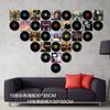 Decoração de Disco de Vinil Cartaz Retrô Adesivo de Parede Bar Café Personalizado Decoração de Parede Literária Britânica Decoração de Interiores